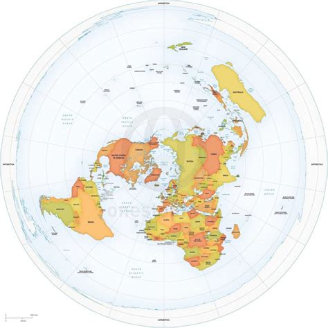 Printable Flat World Map Globe