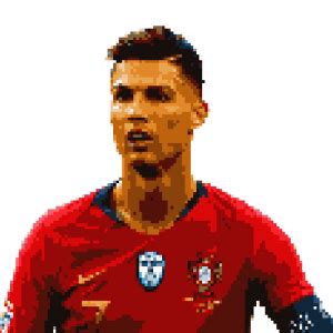 Pixel Art Ronaldo Difficile