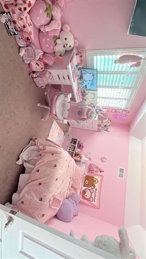 Hello Kitty Room Decor Hello Kitty Rooms Aesthetic Rooms Pink