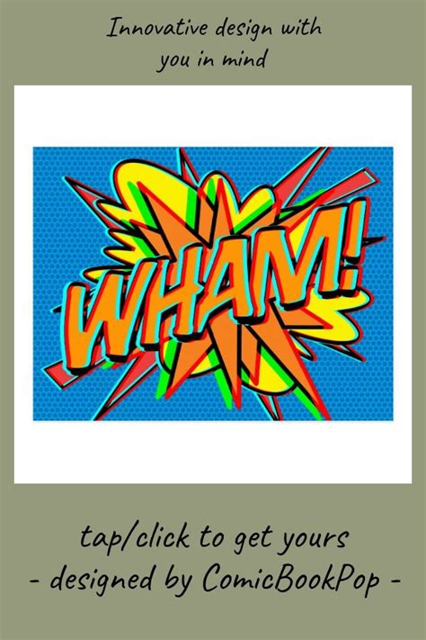 Wham Fun Retro Comic Book Pop Art Postcard Zazzle Retro Comic Book