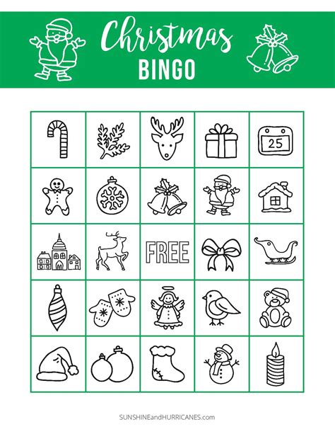 Printable Holiday Bingo