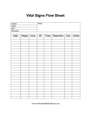 When monitoring certain health conditions in patients, or even for yourself, one of the first things that is always checked are vital signs. Vital signs pdf - Fill Out and Sign Printable PDF Template ...