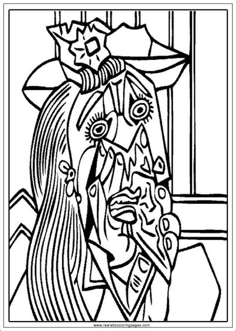 Arts Of Picasso Printable Coloring Pages Realistic Coloring Pages