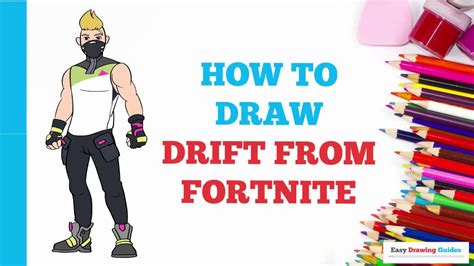 How To Draw Drift From Fortnite In A Few Easy Steps Drawing Tutorial