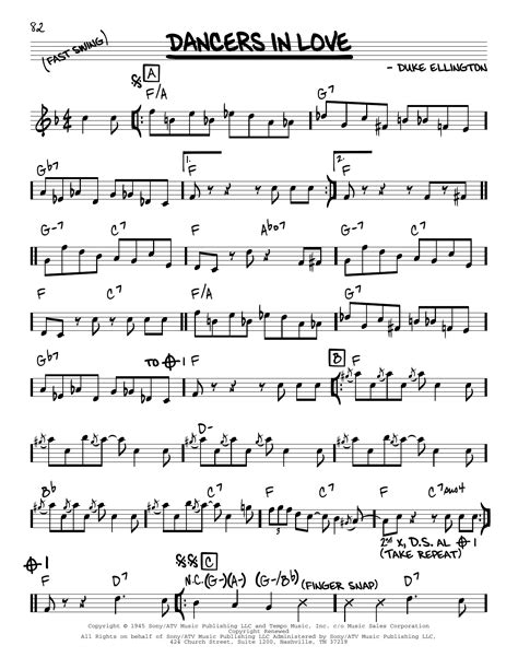 Duke Ellington Dancers In Love Sheet Music Notes Download Printable Pdf Score 460236