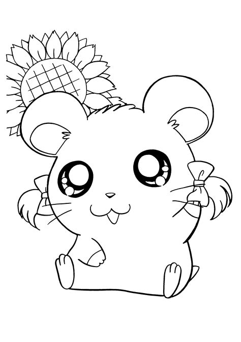 Hamtaro Coloring Page Tv Series Coloring Page