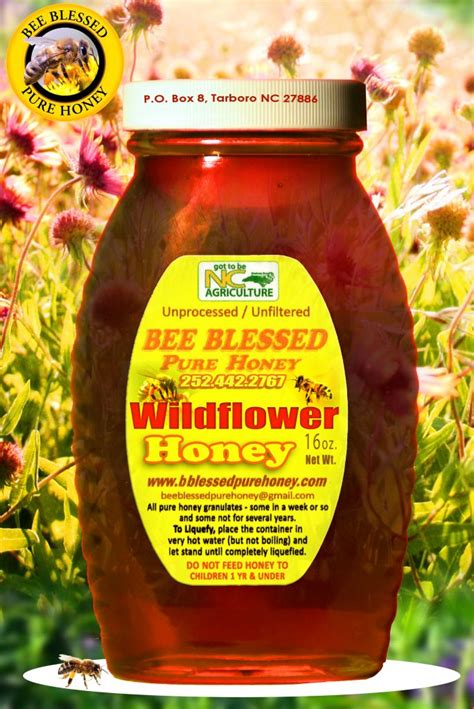 Wildflower Bee Blessed Pure Honey