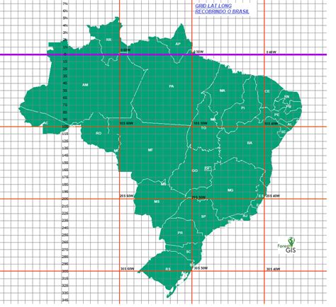 Forest GIS Veja Os Fusos UTMs Sobre O Brasil