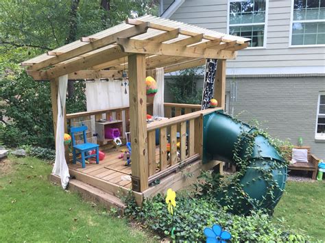 10 Kids Outdoor Playhouse With Slide