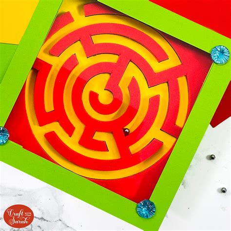 Diy Maze Puzzle Game 🤩 Make A Ball Bearing Maze Game Craft With Sarah