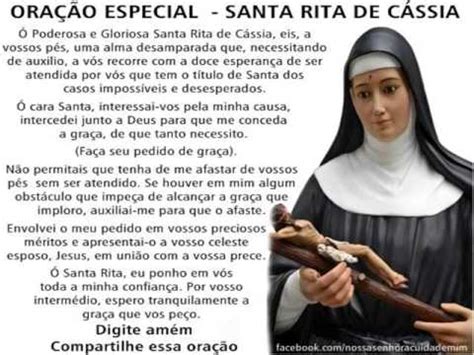 Vita, preghiere, guida al pellegrinaggio e tanto altro. ORAÇÃO ESPECIAL SANTA RITA DE CASSIA - YouTube