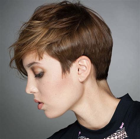 Hairstylists recommend women with fine hair to go for a short bob because once. New Pixie Haircuts 2019 for Older Women ...