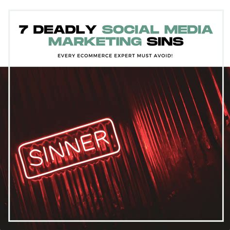 7 Deadly Social Media Marketing Sins Sprague Media