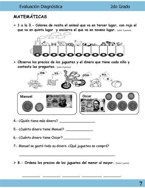 EvaluaciÓn Diagnostica 1º Y 2º Primaria Imagenes Educativas Preschool