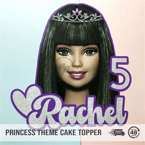 princess cake topper doll cake topper cake topper smash etsy