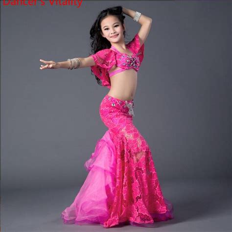 Buy 2018 New Children Belly Dance Costumes 4 Colors