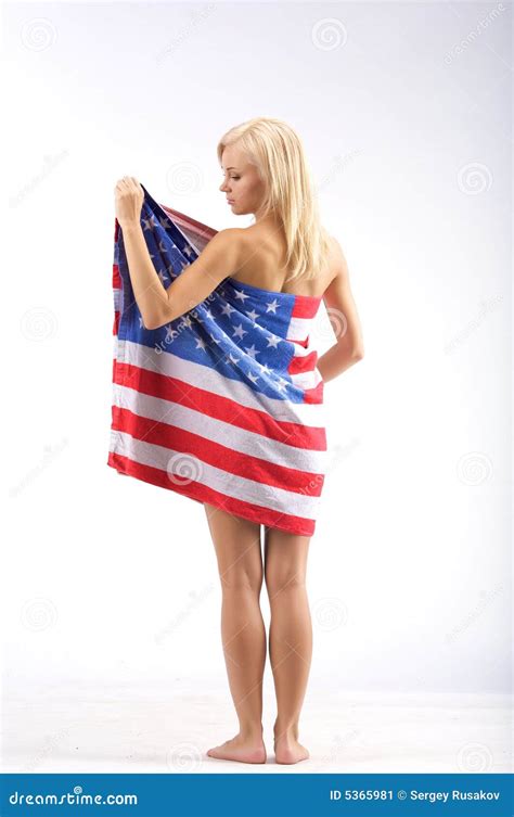 Usa Girl Stock Image Image Of Freedom Holiday Girl