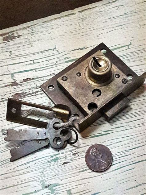Antique Lock Key Yale And Towne Mortise Locks For Cabinet Door Or Drawer