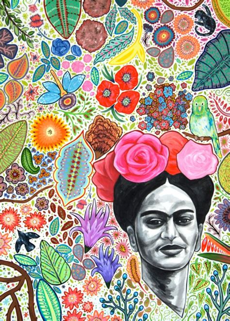 Frida Kahlo Ilustracion Jade Oscar En Fotos