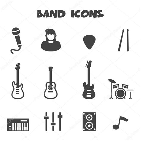 Band Symbole — Stockvektor © Tulpahn 47397145