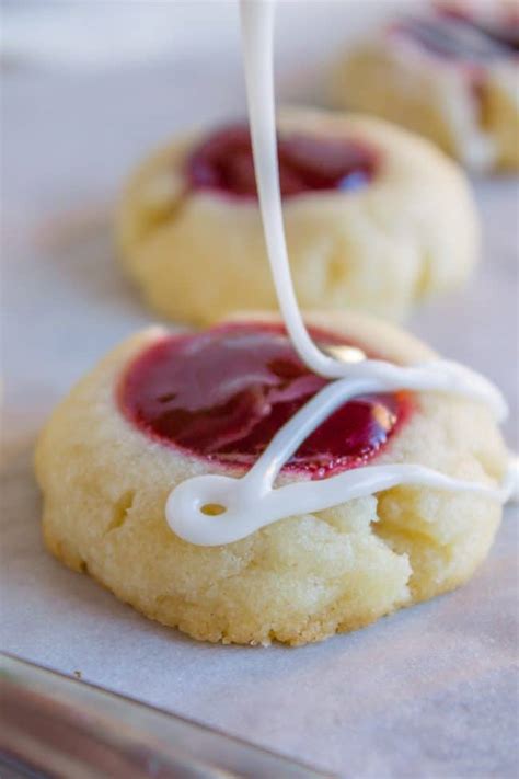 Raspberry Thumbprint Cookie Recipe The Food Charlatan