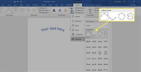 How To Curve Text In Word