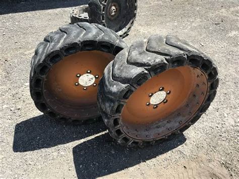 Case Solid Tires 4 For Skid Steer Bobcat
