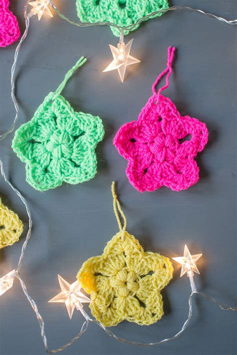 How can you tell what color the bloom will be when you buy it? Crochet Christmas Tree And Star Ornaments - Let's Do ...