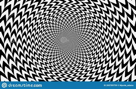 Geometric Optical Illusion Design Circle Psychedelic Pattern Stock
