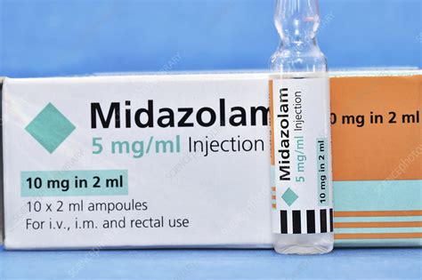 Midazolam Benzodiazepine Drug Stock Image C0471006 Science Photo