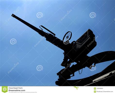 Browning M2 50 Calibre Machine Gun Stock Image Image Of Heavy