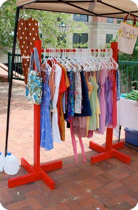 When you lay your items out to sell, you do not want to put them on the ground. Diy Clothes Rack For Garage Sale Display 52+ Ideas For ...