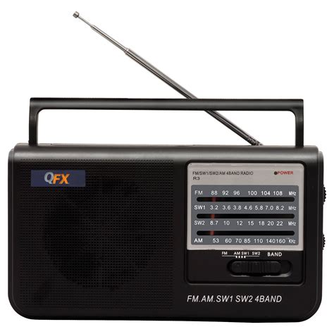 Qfx R 3 Portable Amfmsw1sw2 Radio Black R 3 Bandh Photo Video
