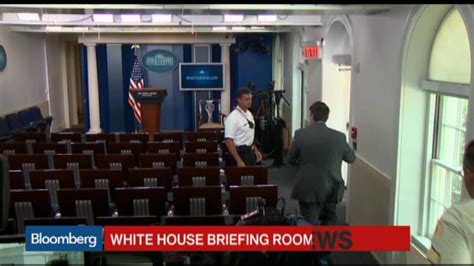 White House Briefing Room Swept After Evacuation Bloomberg