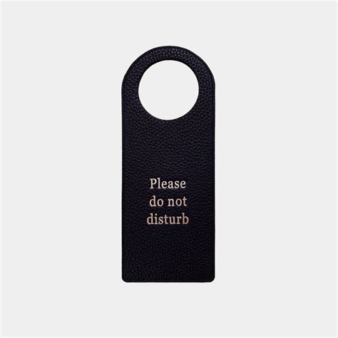 Leather Do Not Disturb Sign