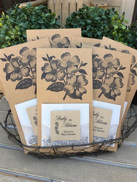 8 Baby Shower Seed Favors Wildflower Seed Packets Baby In Etsy In