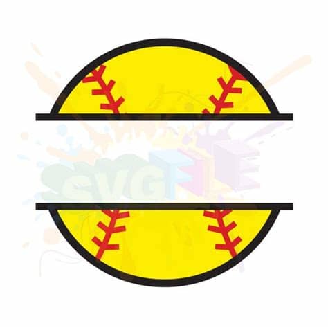 To create an svg graphic for use with the cricut, design a graphic or import an existing image into a proprietary graphics creation. Softball Monogram SVG Files for Cutting Vinyl Sports ...