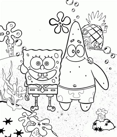 12 Cute Spongebob Coloring Pages For Children Mitraland