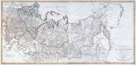 Historic Map 1817 Composite Map Russian Empire In Europe And Asia