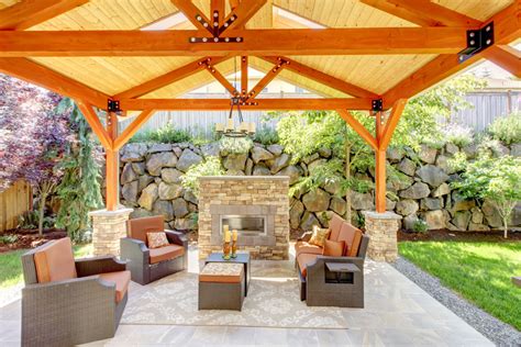 Amazing Pics Of Outdoor Living Areas With Fireplace
