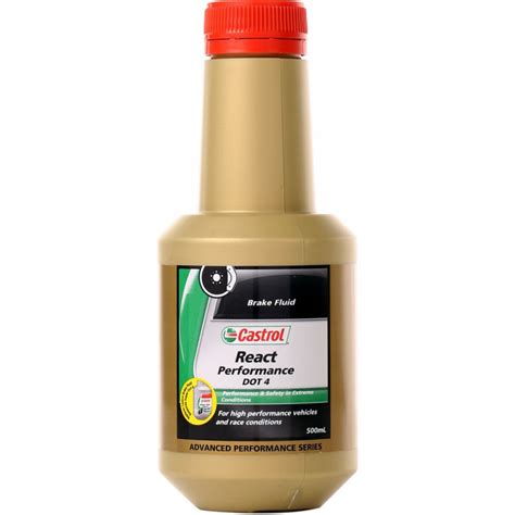 Castrol React Performance Dot 4 Brake Fluid 500ml Racetech Nz