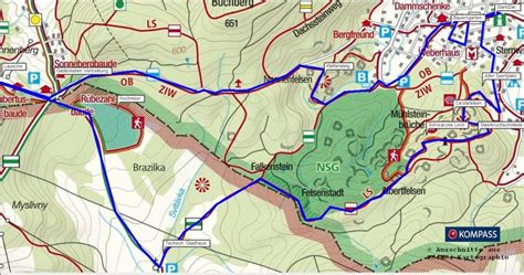 Wanderung Zittauer Gebirge Jonsdorf Rundwanderung Karte Gratis