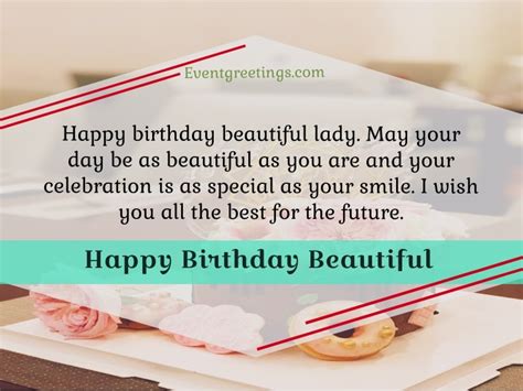 Happy Birthday Beautiful Birthday Wishes For Lady Events Greetings