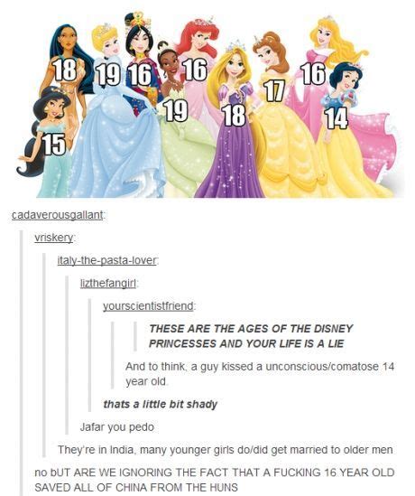 Disney Princesses Disney Funny Disney Princess Ages Funny Disney Memes
