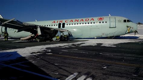 Pictures Air Canada A Badly Damaged By Landing Incident News