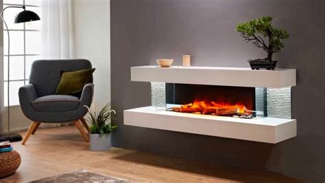 Electric Fireplace Hang On Wall Wall Mounted Fireplaces Furniture123