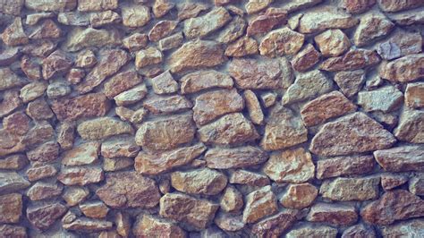 Wallpaper Rock Cobblestone Stones Wood Pattern