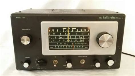 Vintage Hallicrafters S 53 Shortwave Radio Receiver Wwii Base Station