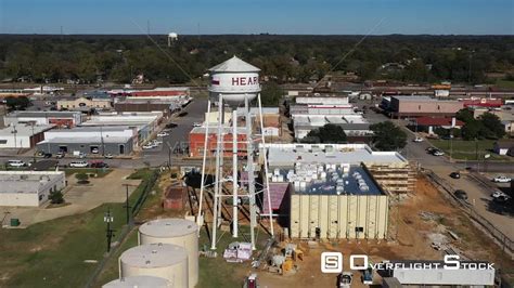 Overflightstock Water Tower Downtown In A Small Town Hearne Texas