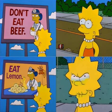 Pin By Madam Mastodon On Simpsons Sour Face The Simpsons Funny Memes Simpsons Quotes